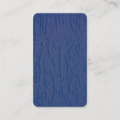 Linen Blue White Texture Minimalist Professional Visitekaartje (Achterkant)