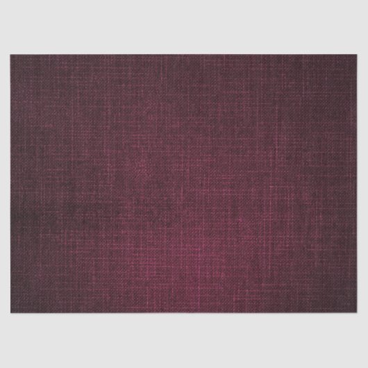 Linen Burgundy Bordeaux Rubin Bridal Wedding Birth Tissuepapier (Voorkant)