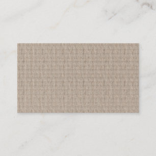 Linen Burlap-Visitekaartjes Visitekaartje