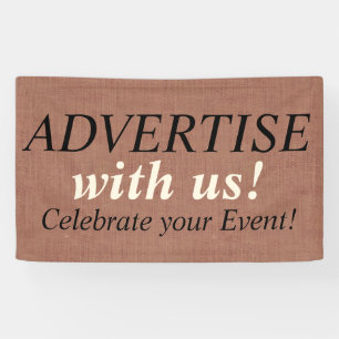 Linen Canvas naadloos patroon 2 + uw ideeën Spandoek