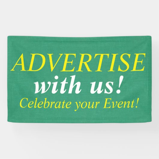 Linen Canvas naadloos patroon 3 + uw ideeën Spandoek (Horizontaal)