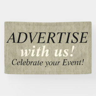 Linen Canvas naadloos patroon 4 + uw ideeën Spandoek