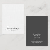 Linen Chubby Modern Stylish Professional Visitekaartje (Voorkant / Achterkant)