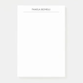 Linen Classical Minimal Professional Plain Post-it® Notes (Voorkant)