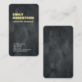 Linen Creative Gray Trendy Modern Minimalist Plain Visitekaartje (Voorkant / Achterkant)