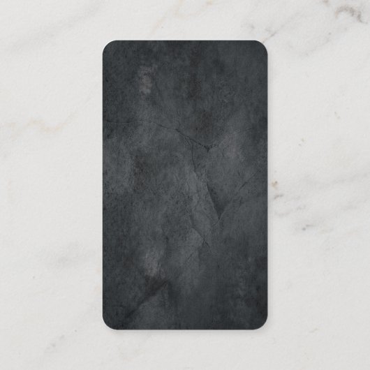 Linen Creative Gray Trendy Modern Minimalist Plain Visitekaartje (Achterkant)