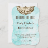 Linen Daisy Lime Green Natuur Wedding Invitation Save The Date (Voorkant)