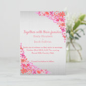 Linen Daisy Lime Green Natuur Wedding Invitation Save The Date (Staand voorkant)