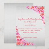 Linen Daisy Lime Green Natuur Wedding Invitation Save The Date (Voorkant / Achterkant)