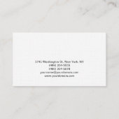 Linen Electrical Engineer Visitekaartje (Achterkant)