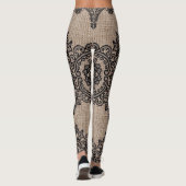 Linen en kant leggings (Achterkant)
