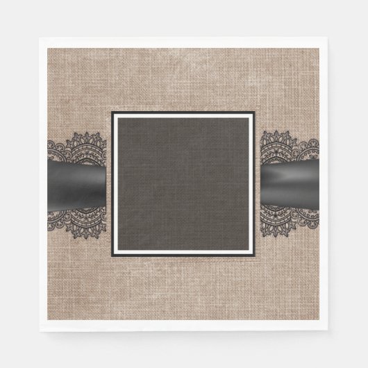 Linen en kant servet (Voorkant)