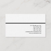 Linen Exclusive Special Plain Trendy Minimalist Visitekaartje (Achterkant)