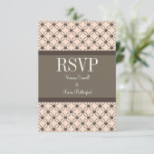 Linen Fancy Lattice Response Kaart (Staand voorkant)