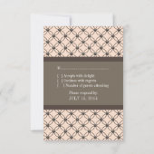 Linen Fancy Lattice Response Kaart (Achterkant)