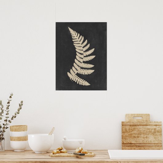 Linen Fern Poster (Keuken)