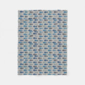Linen Fish Fleece Deken (Voorkant)