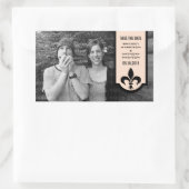Linen Fleur De Lis Banner sparen de Stickers van d (Tas)