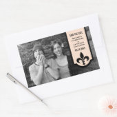 Linen Fleur De Lis Banner sparen de Stickers van d (Envelop)