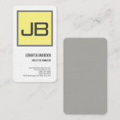 Linen Gellow Grijs Minimalist Modern Plain Visitekaartje (Voorkant / Achterkant)
