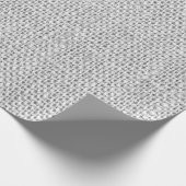 Linen Gray Minimal White Wedding Vrijgezellenfeest Cadeaupapier (Hoek)