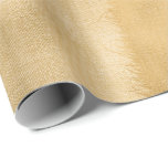 Linen Jute Cloth Burlap Rustic Gold Minimal Cadeaupapier<br><div class="desc">florenceK conceptueel verpakkingspapier</div>