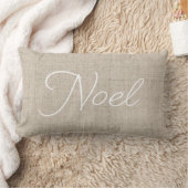 Linen Let NOEL Lumbar Holiday Pillow Kussen (Deken)