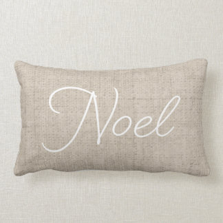 Linen Let NOEL Lumbar Holiday Pillow Kussen
