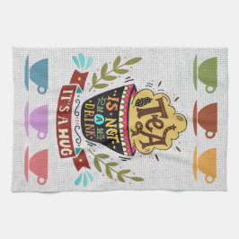 Linen look Teacups Kitchen Towelen Theedoek