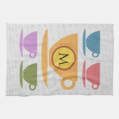 Linen look Teacups Kitchen Towelen Theedoek (Horizontaal)