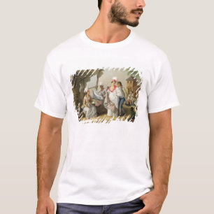 Linen Market, Roseau, Dominica, c.1780 (olie op bl T-shirt