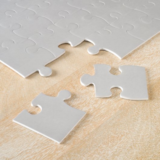 Linen Minimalist Jigzaag Puzzle Legpuzzel (Zijkant)