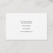 Linen Minimalist Professional Attorney to Law Visitekaartje (Achterkant)