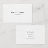 Linen Minimalist Professional Attorney to Law Visitekaartje (Voorkant / Achterkant)