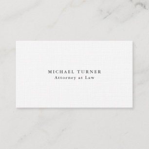 Linen Minimalist Professional Attorney to Law Visitekaartje