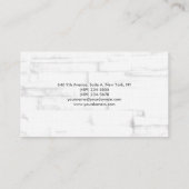Linen minimalistische wandstenen Professional Visitekaartje (Achterkant)
