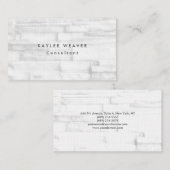 Linen minimalistische wandstenen Professional Visitekaartje (Voorkant / Achterkant)