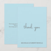 Linen Modern Handgeschreven grafische kaart Hartel (Voorkant / Achterkant)