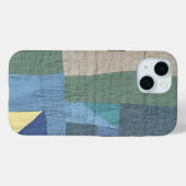 Linen Modern Patchwork Quilt phone case (Achterkant (horizontaal))