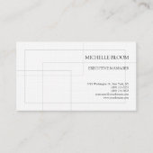 Linen Modern Plain Eenvoudige Minimalistische Rech Visitekaartje (Voorkant)