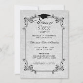  Linen Ornament Afstuderen Kaart (Voorkant)