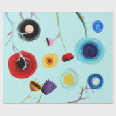 Linen Paper floral Cadeaupapier (Vlak)