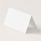 Linen Plain Elegant White Professional Modern Visitekaartje (Achterkant)