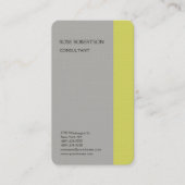 Linen Plain Gray Modern minimalist Professional Visitekaartje (Voorkant)