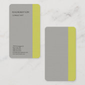 Linen Plain Gray Modern minimalist Professional Visitekaartje (Voorkant / Achterkant)
