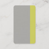 Linen Plain Gray Modern minimalist Professional Visitekaartje (Achterkant)