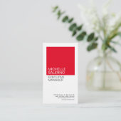 Linen Plain Professional minimalistisch aangepast  Visitekaartje (Staand voorkant)