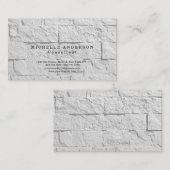 Linen Plain Simple Professional-minimalistische mu Visitekaartje (Voorkant / Achterkant)