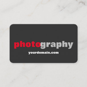 Linen Professional Gray Red fotograaf kunstenaar Visitekaartje