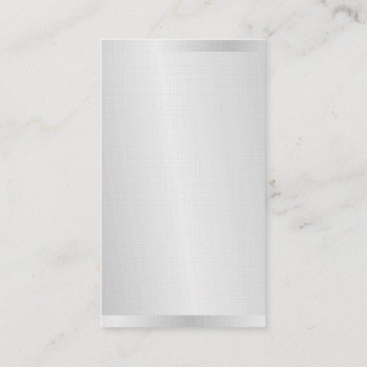 Linen Professional Modern Gray Red Monogram Visitekaartje (Achterkant)